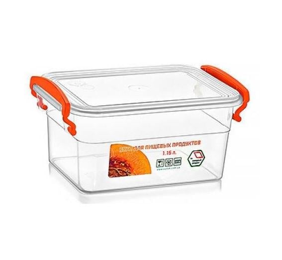 Пищевой контейнер Stenson с ручками 1,15 л 12х17,6х9 см (AN012830)