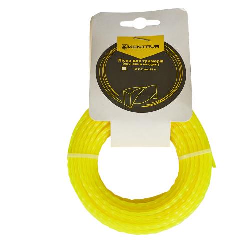Леска для триммеров Кентавр крученый квадрат 2,7 мм 15 м (11925775)