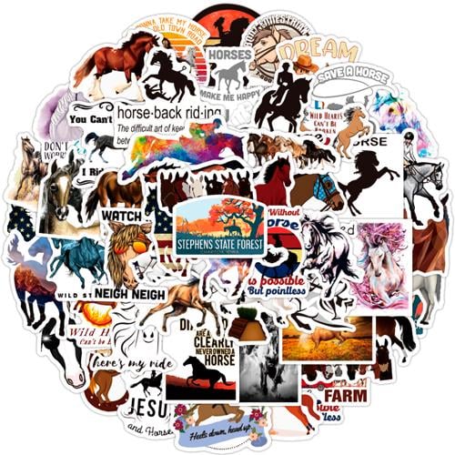 Набір наклейок Коні Horses 50 шт.