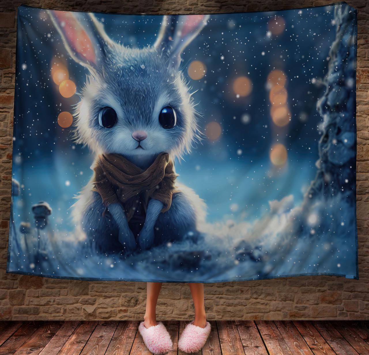 Плед із 3D принтом 45 Кролик у зимовому казковому лісі 150х200 см (epi_1857) Плед із 3D принтом 45 Кролик у зимовому казковому лісі 150х200 см (epi_1857)