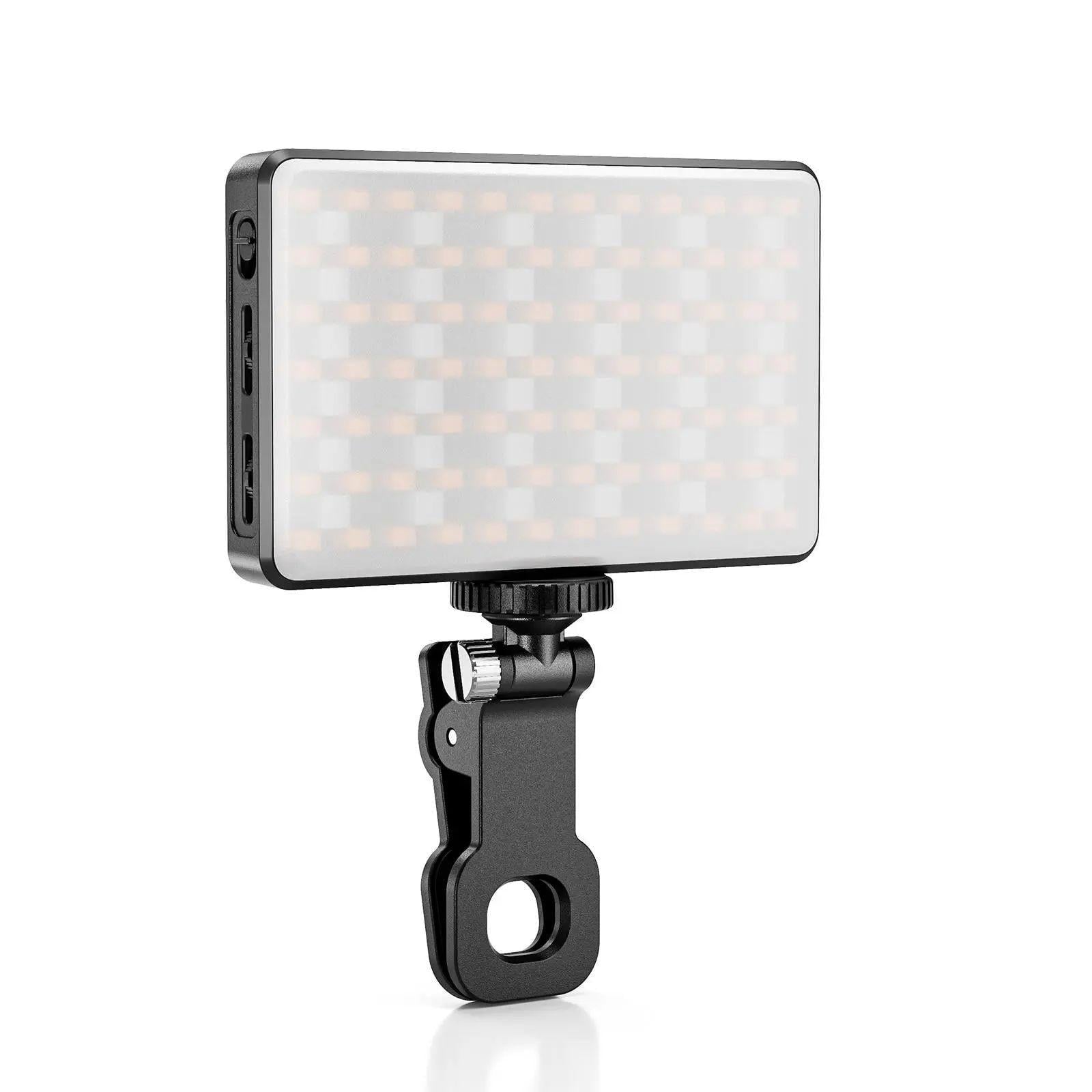 Лампа для блогера LAMP AND-5265 на прищепке 140 RGB светодиодов аккумуляторная 8 Вт 2500K-9000K 1150 люкс 11,5x7x1,5 см (opt-104251)
