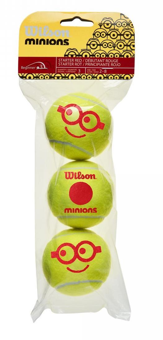 М'ячі для тенісу Wilson Minions 3 ball (WR8202401001) - фото 1