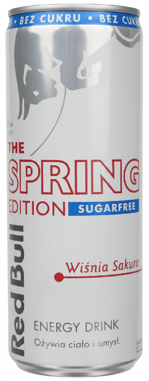 Энергетический напиток Red Bull Spring Edition Wiśnia Sakura Sugar Free 250 мл (2917991844)
