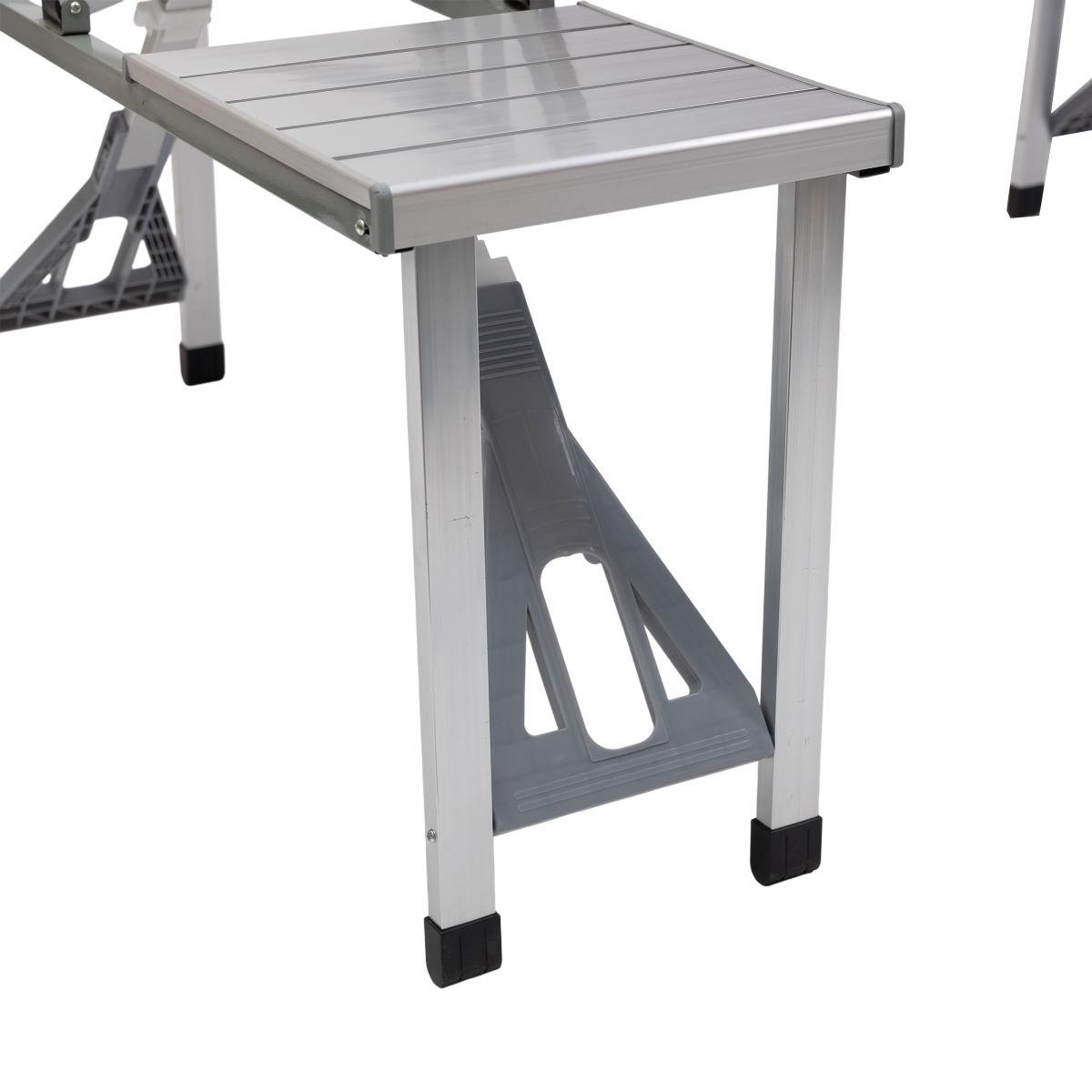 Стіл-трансформер складаний алюмінієвий та 4 стільці (6855) - фото 25 Стіл-трансформер складаний алюмінієвий та 4 стільці (6855) - фото 25