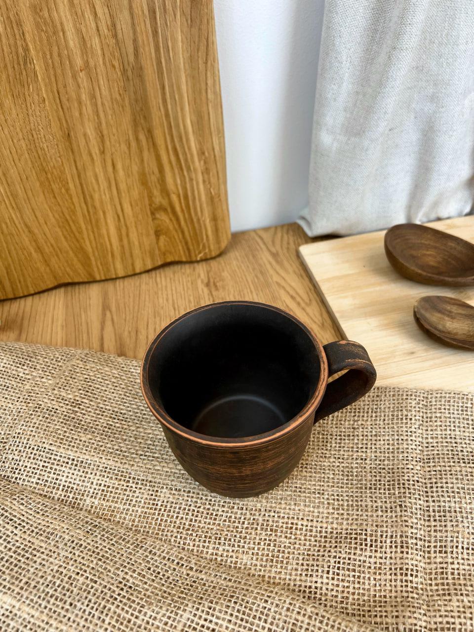 Чашка керамическая глиняная гладкая 0,4 л (3003-2) - фото 7 Чашка керамическая глиняная гладкая 0,4 л (3003-2) - фото 7