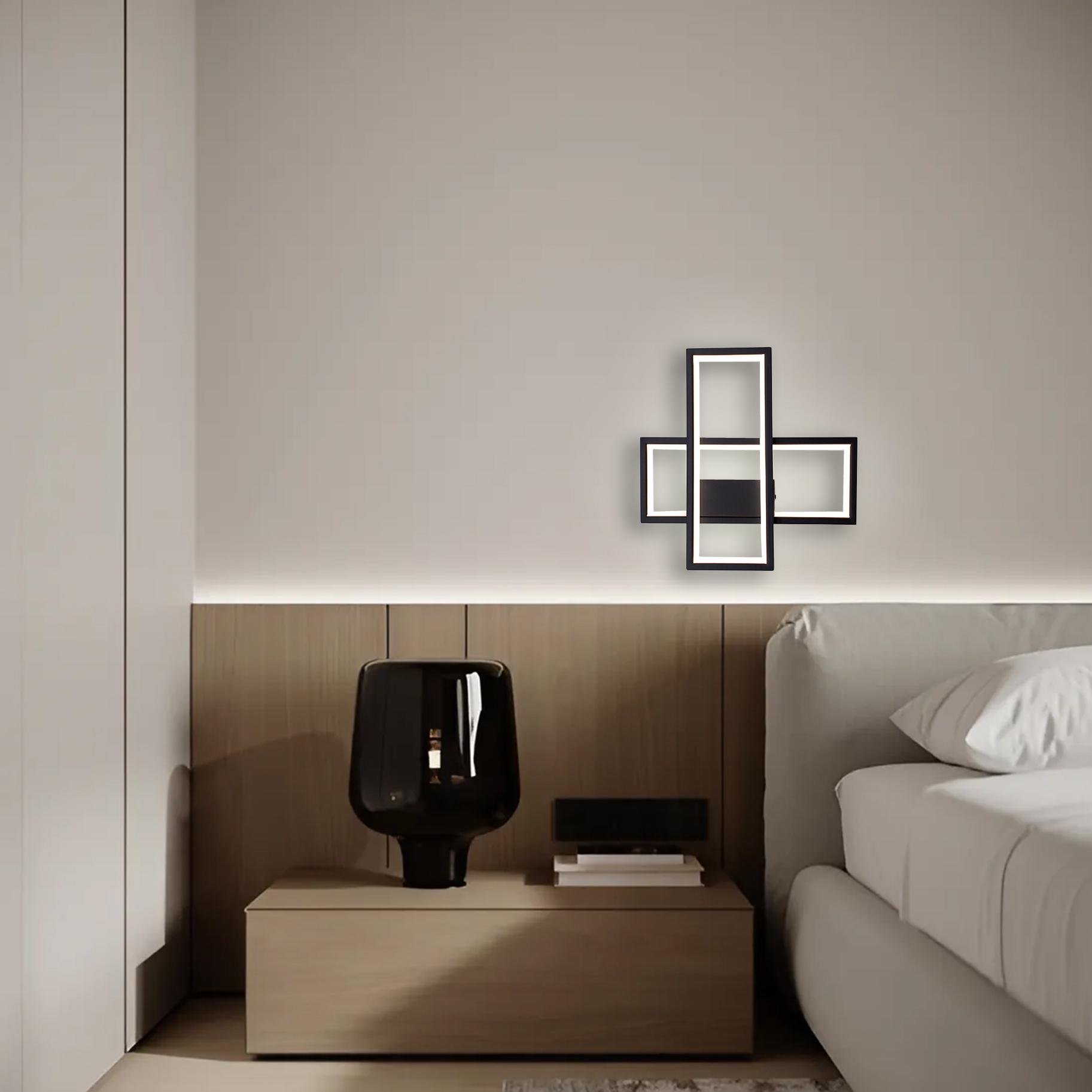 Бра светодиодная SVEN 2S 20 Вт 300х300х60 мм Черный (10555) - фото 6