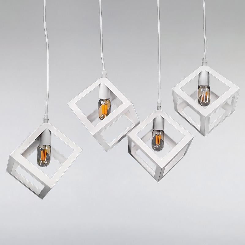 Люстра подвесная Light House NM-14784-A/4 WH на четыре лампы Белый