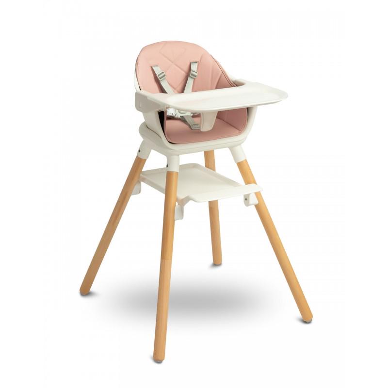 Стільчик для годування Caretero Bravo 2 позиції по висоті 2в1 Pink (392714)