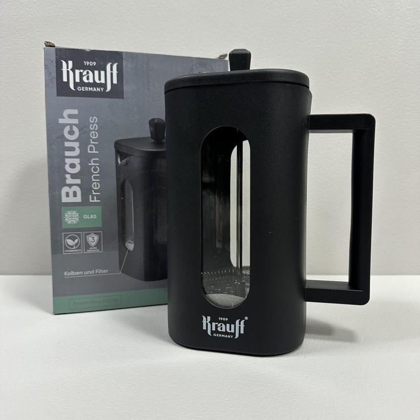 Френч-пресс Krauff Brauch 26-306-006 1000 мл 20,5х9,7х9,7 см Черный (2796250807)