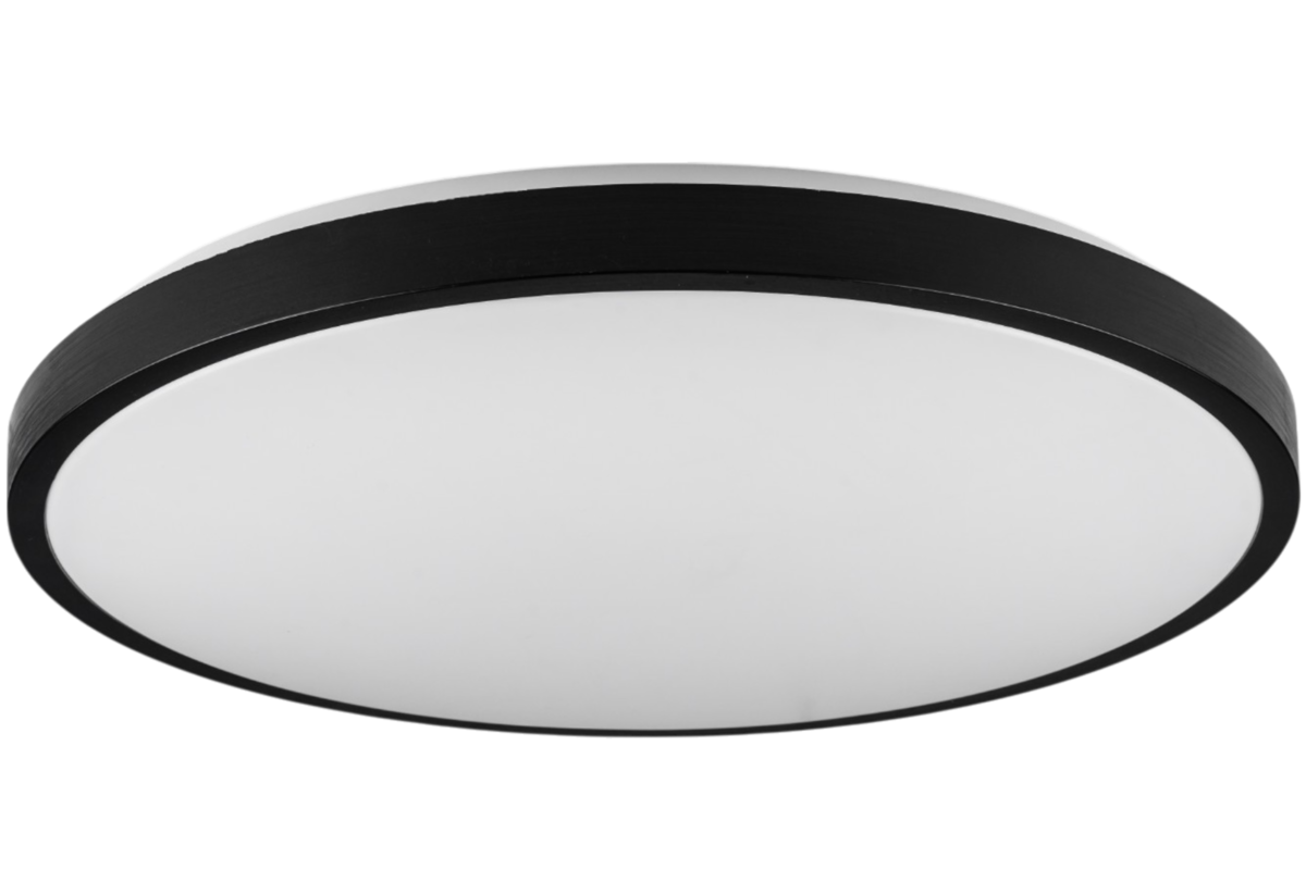 Потолочный светильник Vestum RING матовый 30W 4000К 395х60 мм Черный - фото 2