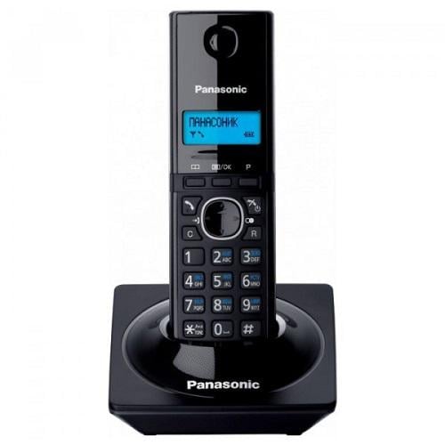 Телефон Panasonic DECT KX-TG1711UAB Piano АОН/Caller ID Black (561565) - фото 1