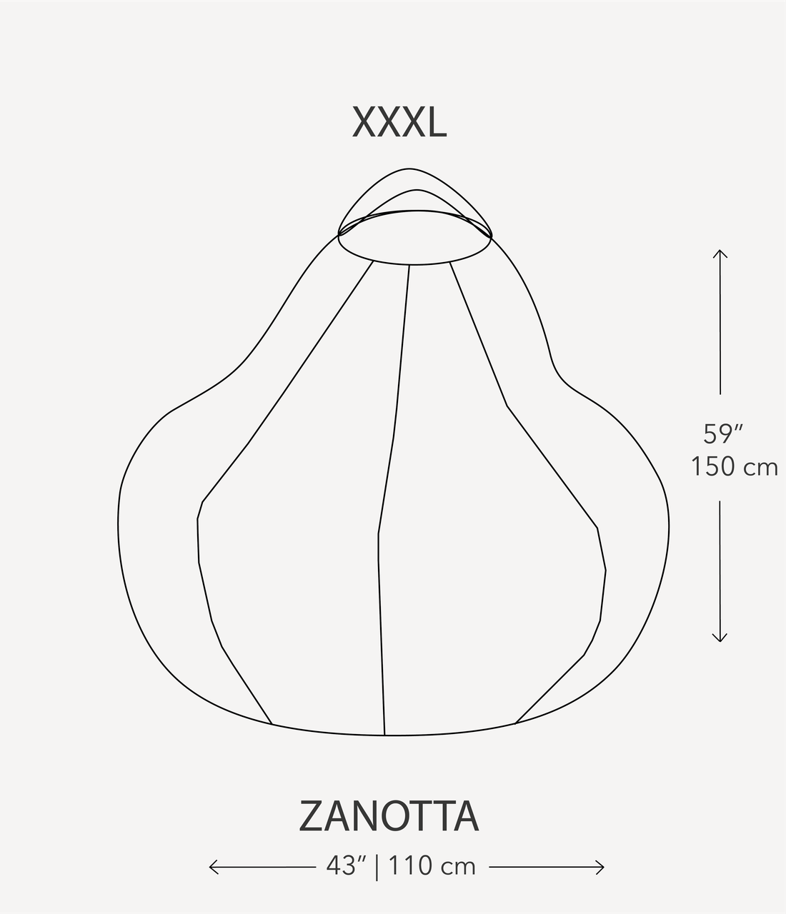 Крісло-мішок BIG YETI груша тканина 150x110 см Блакитний (1546184806) - фото 2