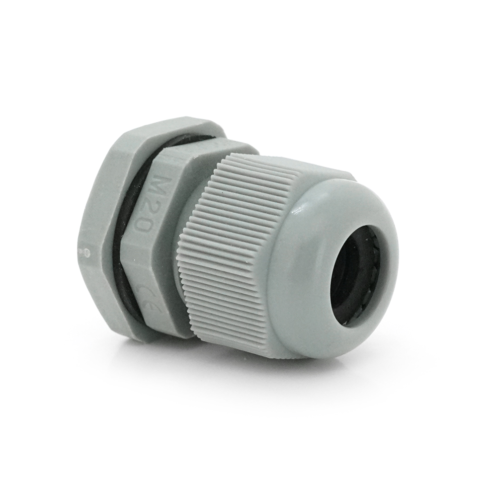 Разъем кабельный спиральный водонепроницаемый VOLTRONIC M20x1,5 Серый (36492)