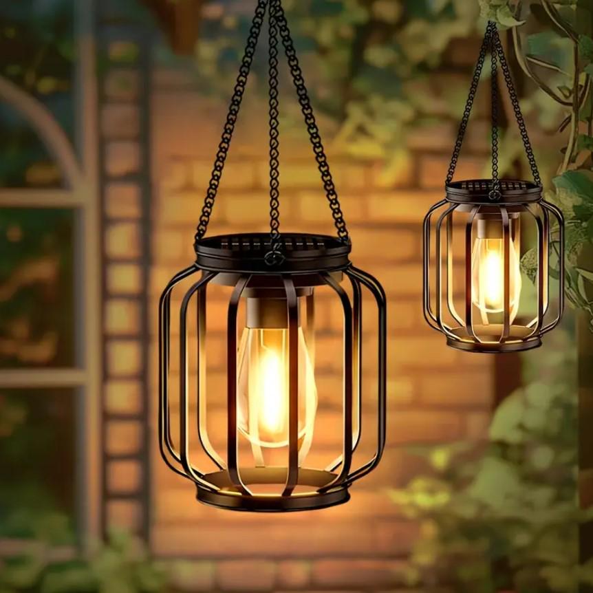 Ліхтар-лампа підвісний садовий Сутінки на сонячній батареї металевий Теплий Білий (1000-ZB-1019) - фото 2 Ліхтар-лампа підвісний садовий Сутінки на сонячній батареї металевий Теплий Білий (1000-ZB-1019) - фото 2