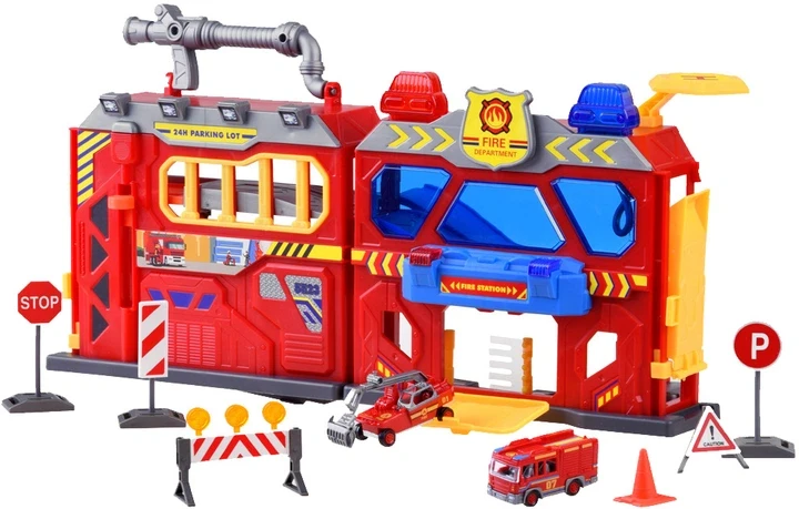 Паркинг игровой CITY ACTION SK-739XA Пожарная служба звук/свет/2 машинки (2954237868)