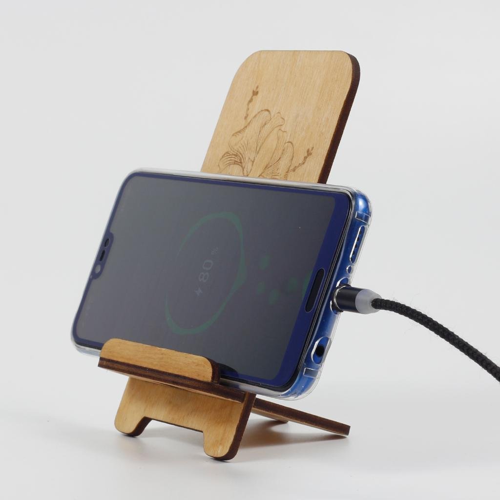 Підставка-тримач для телефону з дерева 24 (03020017) - фото 7 Підставка-тримач для телефону з дерева 24 (03020017) - фото 7