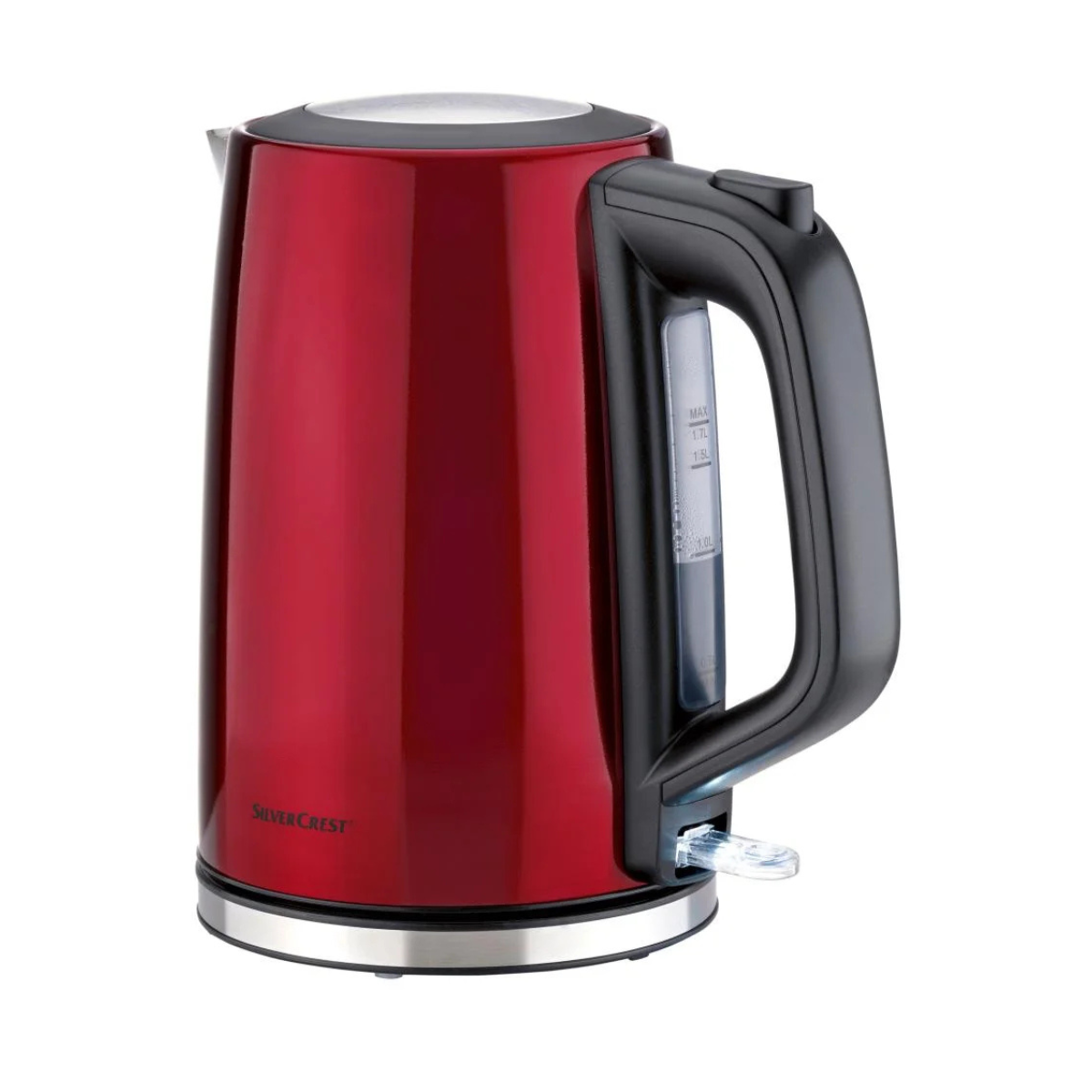 Чайник електричний SilverCrest SWKE 3100 F1 з нержавіючої сталі 1,7 л 3100 Вт Червоний (100919)