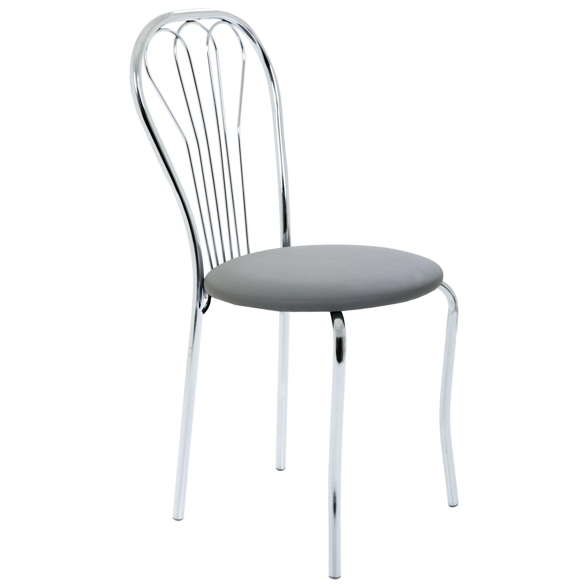 Стілець AMF Ванеса шкірозамінник Сірий (218682) - фото 1 Стілець AMF Ванеса шкірозамінник Сірий (218682) - фото 1