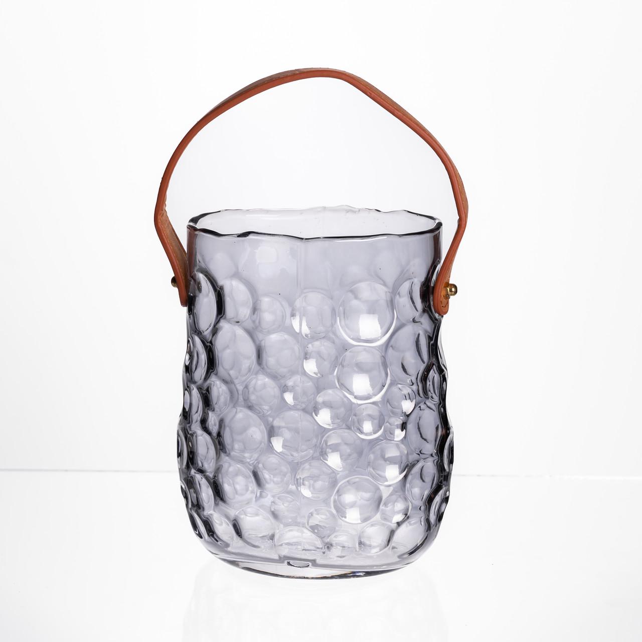 Ваза декоративная стеклянная Light House LG-30212-1200 GR 15 см 1,2 л Дымчатый (123923)