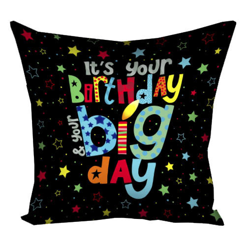 Подушка с принтом Birthday 30х30 см (3P_18M001)