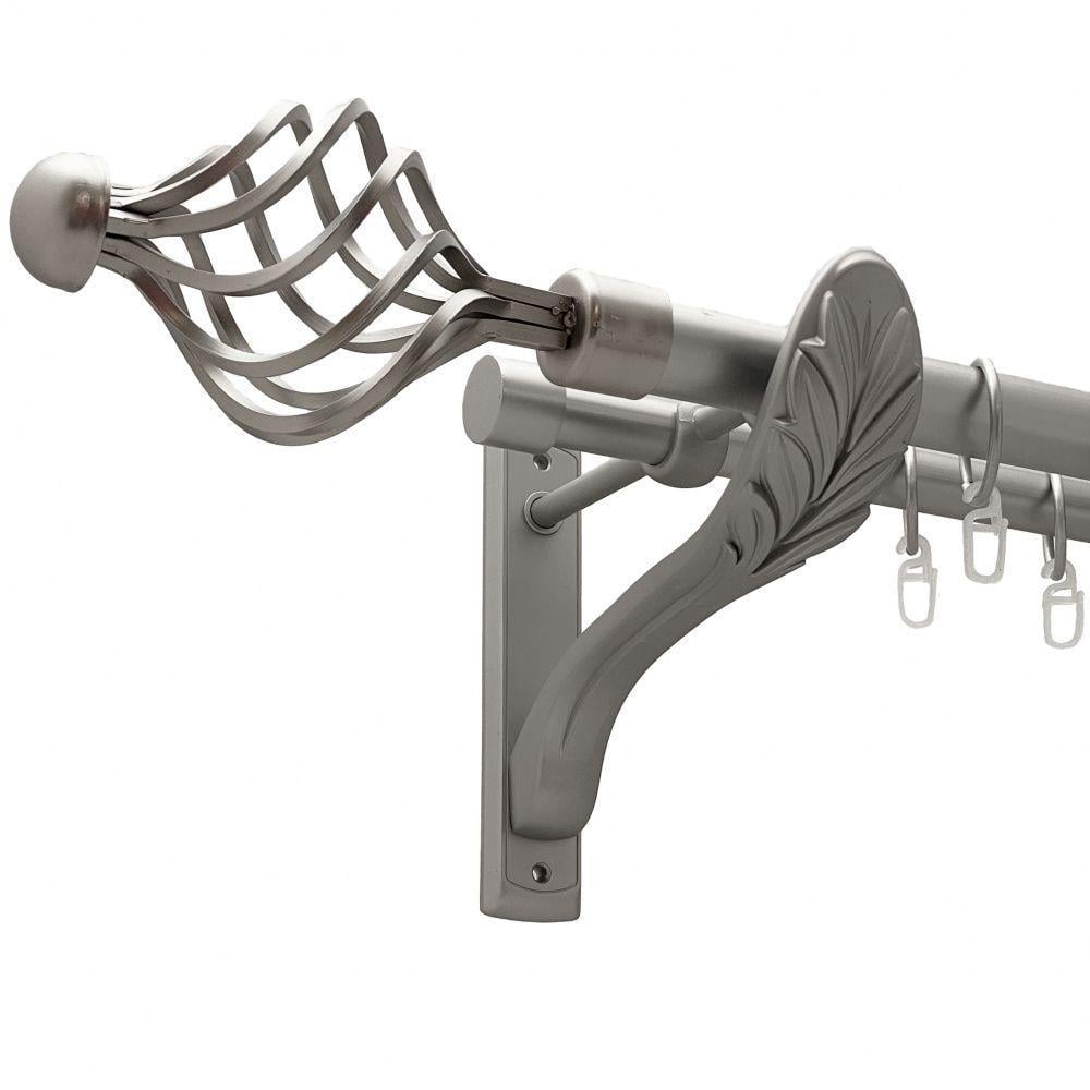 Карниз для штор Orvit Арезо двухрядный ретро 25/19 мм 400 см Сатин (009-2754)