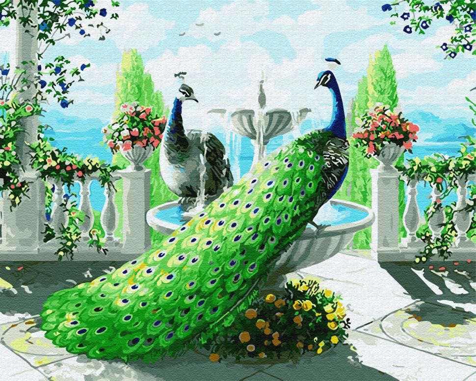 Картина по номерам Brushme "Роскошные павлины" (GX29437)