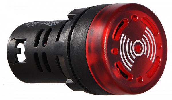 Сигналізатор звуковий АСКО-Укрем AD22-22 BM/r 22 мм LED 220 V АC Червоний (A0140030159) - фото 3