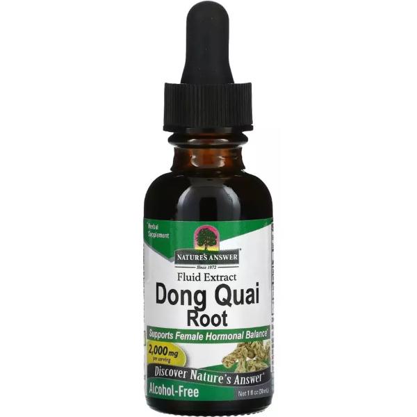 Копмлекс для профилактики репродуктивной функии у женщин Nature's Answer Dong Quai Root 2000 мг Alcohol-Free 30 мл 15 порций (000022221)