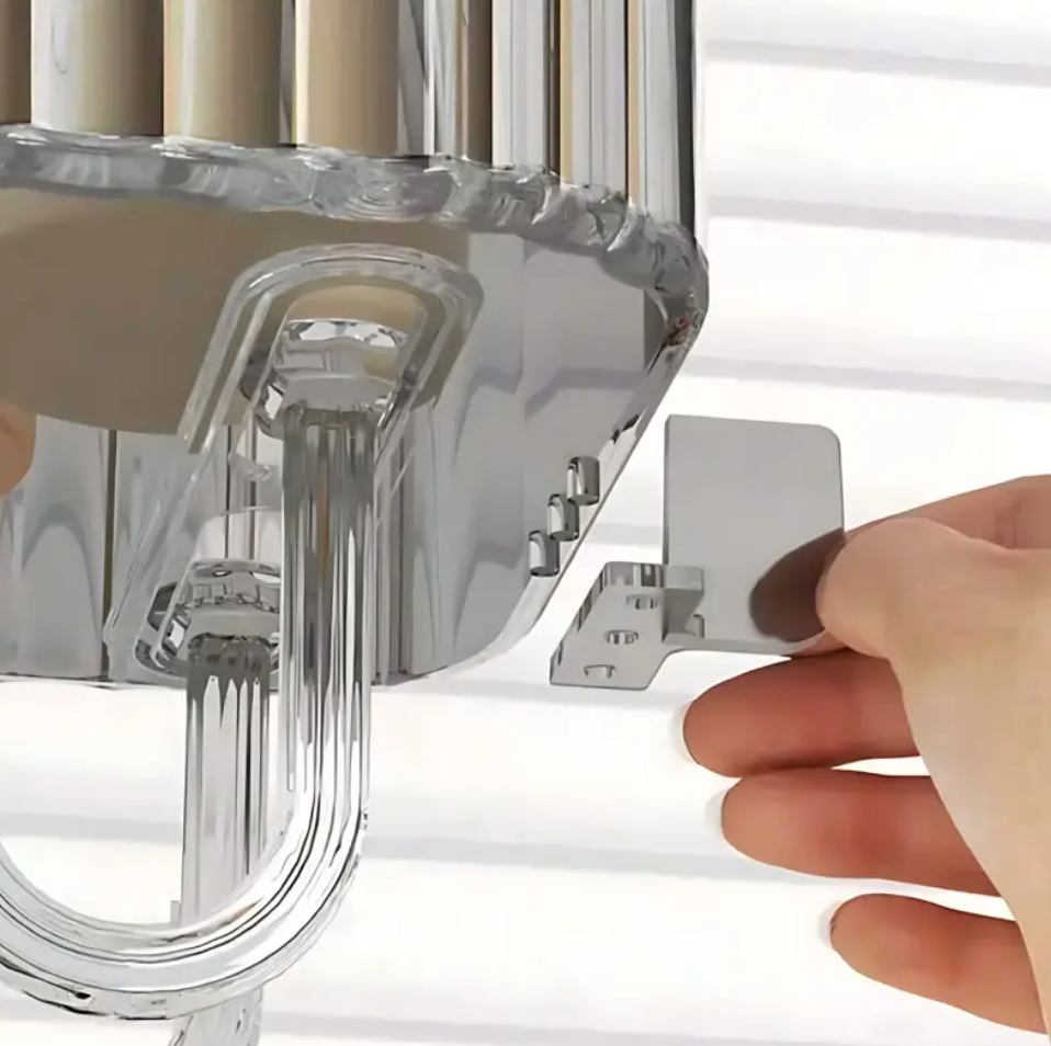 Полиця органайзер для ванної 30х10х9,5 см Прозорий (AND LY-929) - фото 2 Полиця органайзер для ванної 30х10х9,5 см Прозорий (AND LY-929) - фото 2