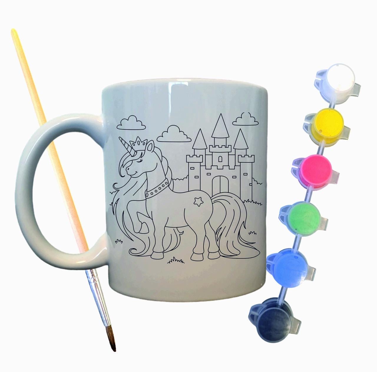 Набор для творчества кружка раскраска Сказочный Единорог 330 мл Белый (КР0027)