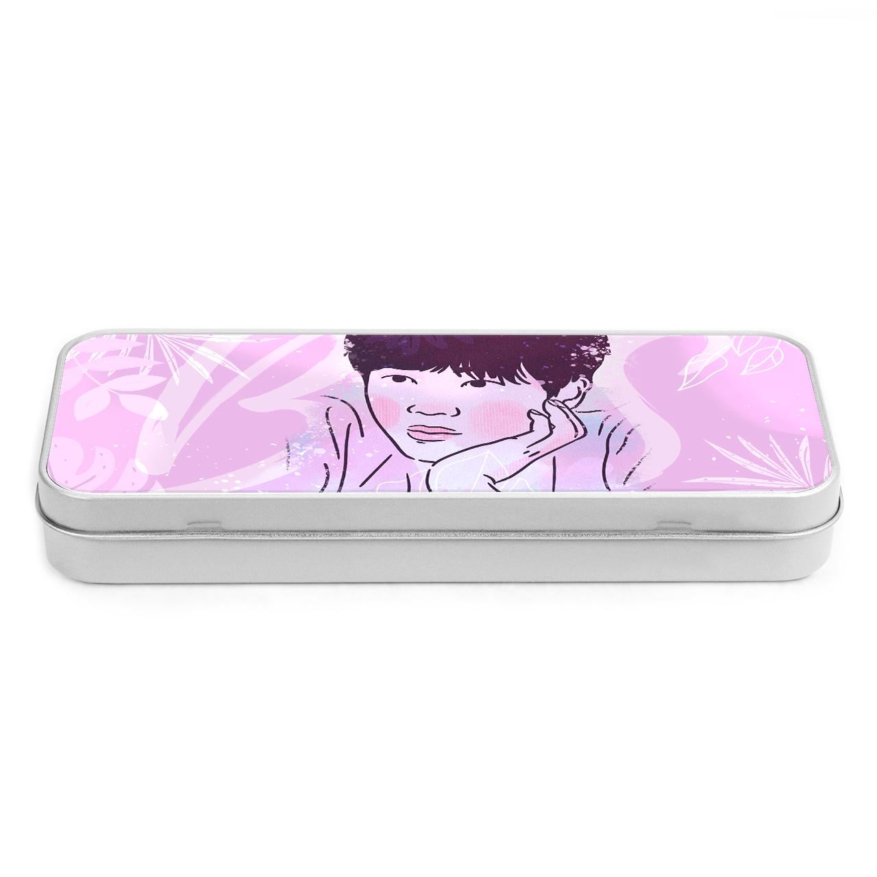 Пенал школьный Kim Seok Jin BTS Серебряный (34408-3259-SR)