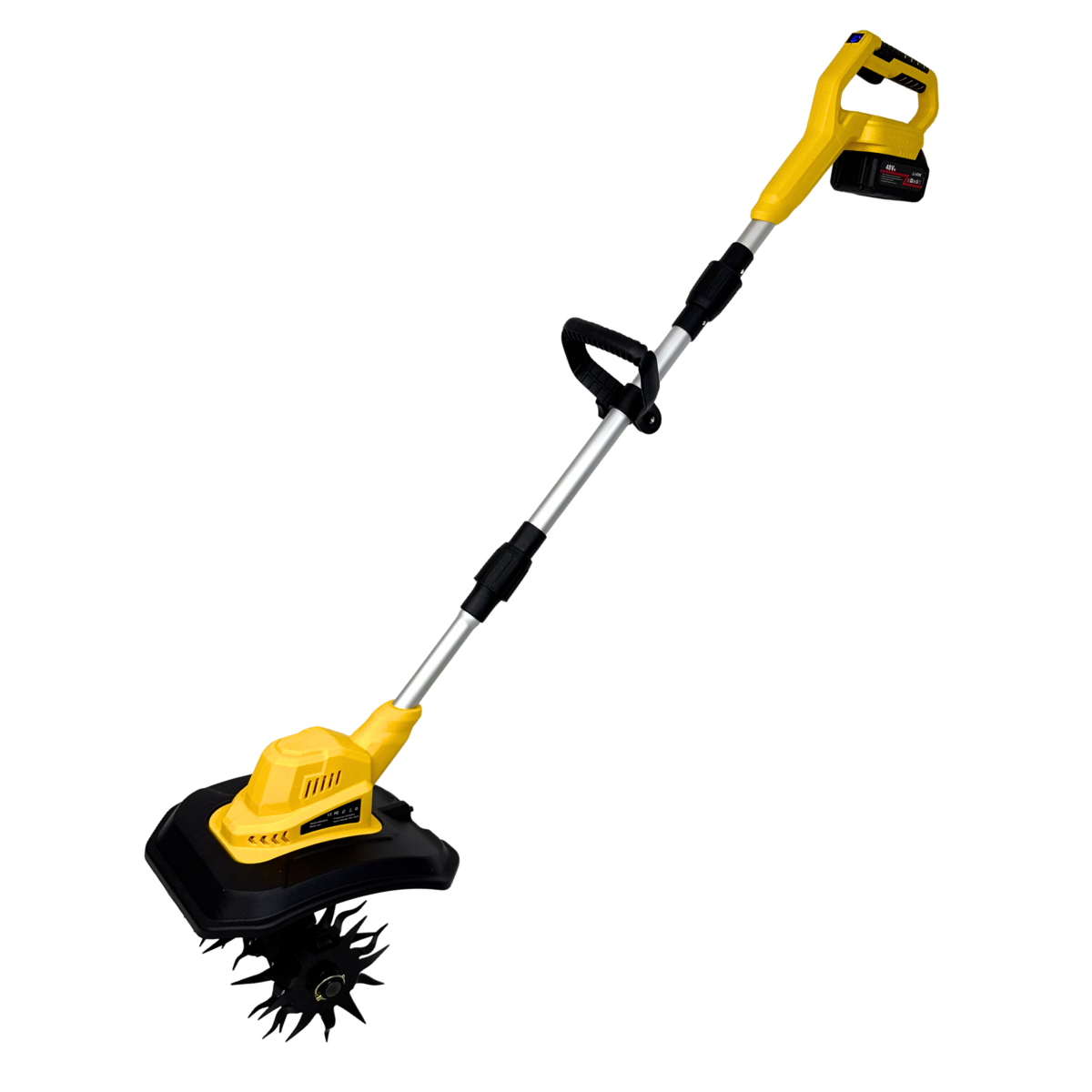 Культиватор ручний з 2 акумуляторами Li-Ion і дисплеєм Жовтий (GQKR-26-Yellow)