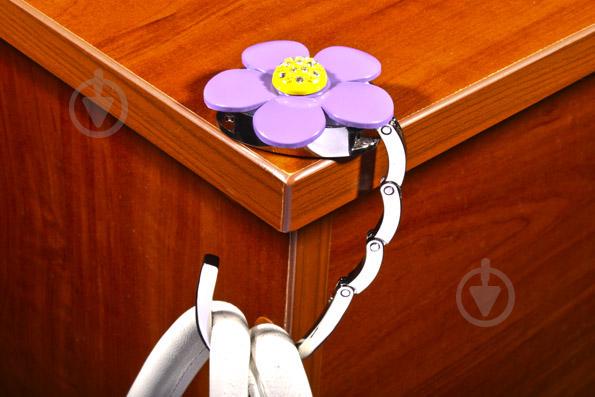 Сумкодержатель Jinli Цветок Фиолетовый (JIN123) - фото 2 Сумкодержатель Jinli Цветок Фиолетовый (JIN123) - фото 2