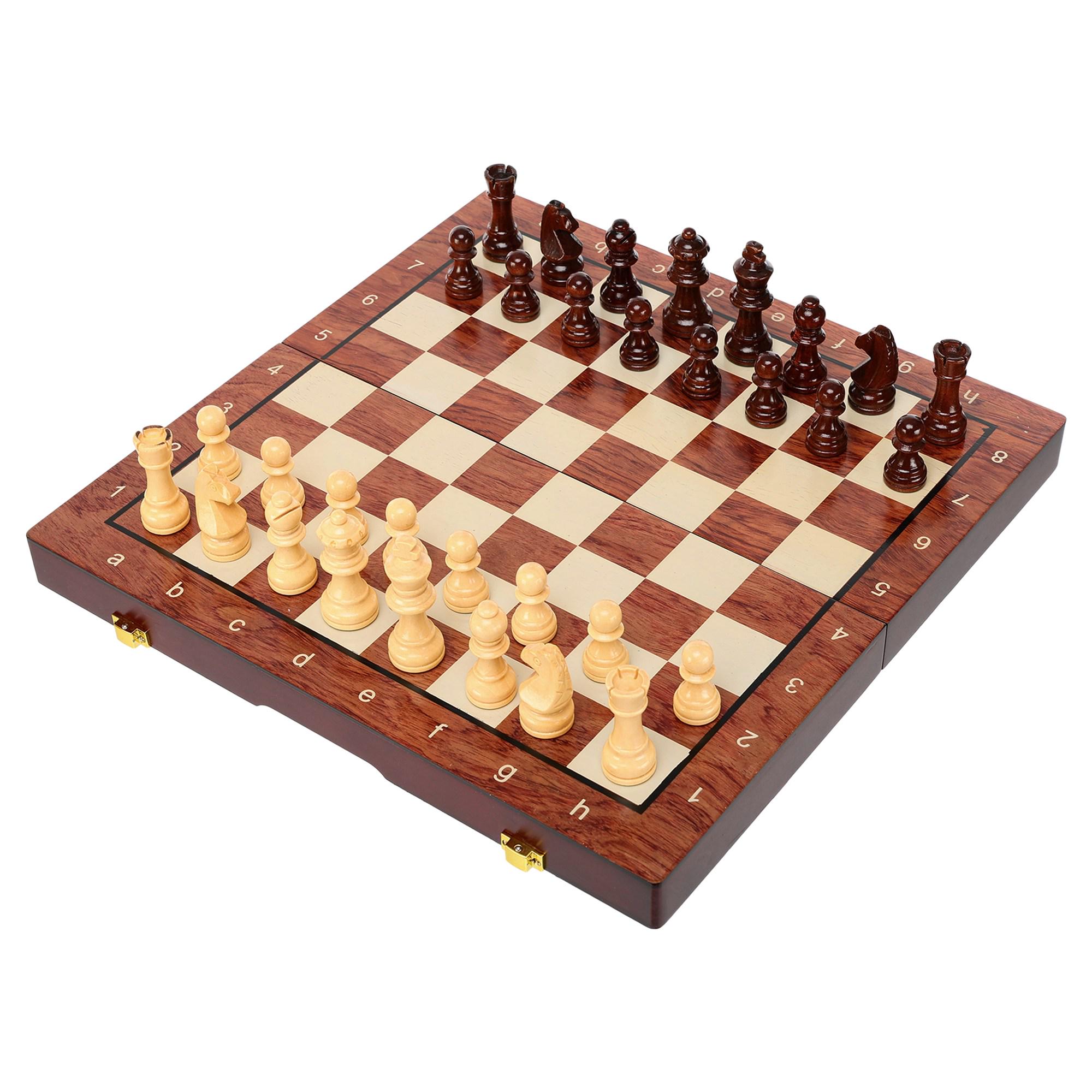 Шахматы ZOOCEN FL334 деревянные 34х34х2,75 см (FL334)