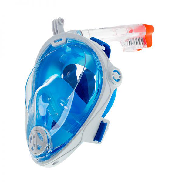 Маска для сноркелинга на все лицо Marlin Vision L-XL White/Blue
