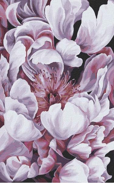 Картина по номерам Идейка Цветы Магия пионов 2 25х40 см в термопакете (КНО3136-mt)