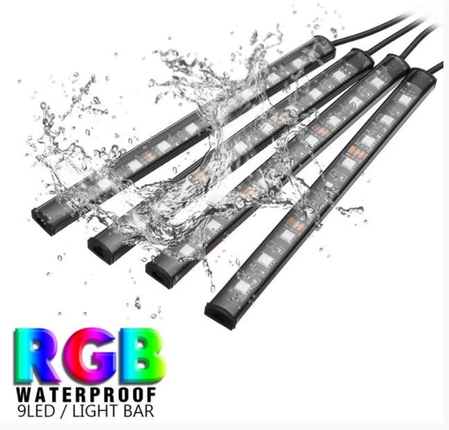 Комплект подсветки в салон авто 4 светодиодных ленты с пультом - фото 6 Комплект подсветки в салон авто 4 светодиодных ленты с пультом - фото 6