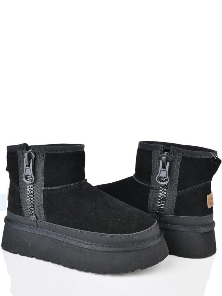 Замшевые угги на овчине ITTS FN248-1 р. 41 Черный