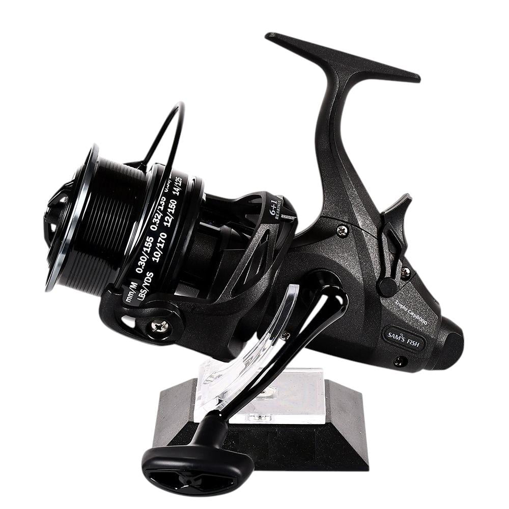 Рыболовная катушка безинерционная Sams Fish Trophy Carp 8000 6+1bb 5.1:1 шпули 2 шт. Черный (SF24340-8)