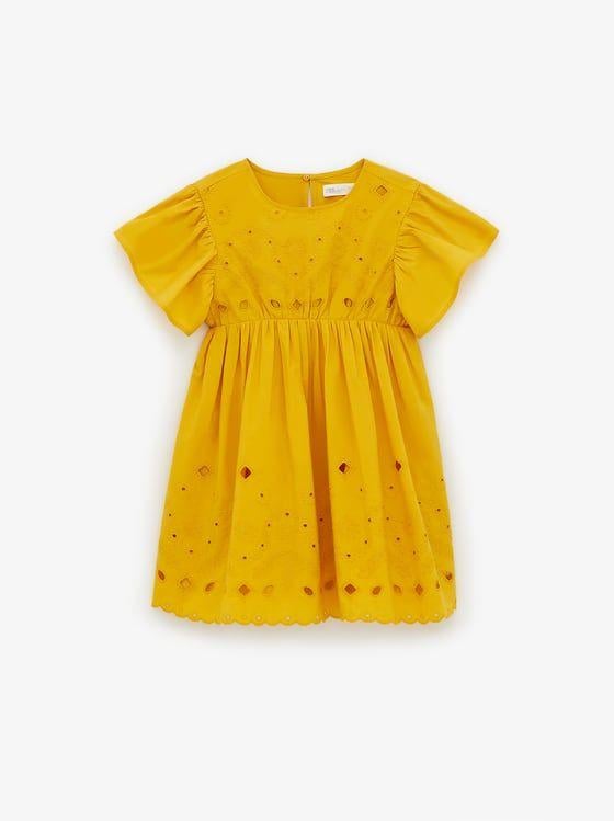 Платье для девочки Zara 122 см Желтый (7200700703)
