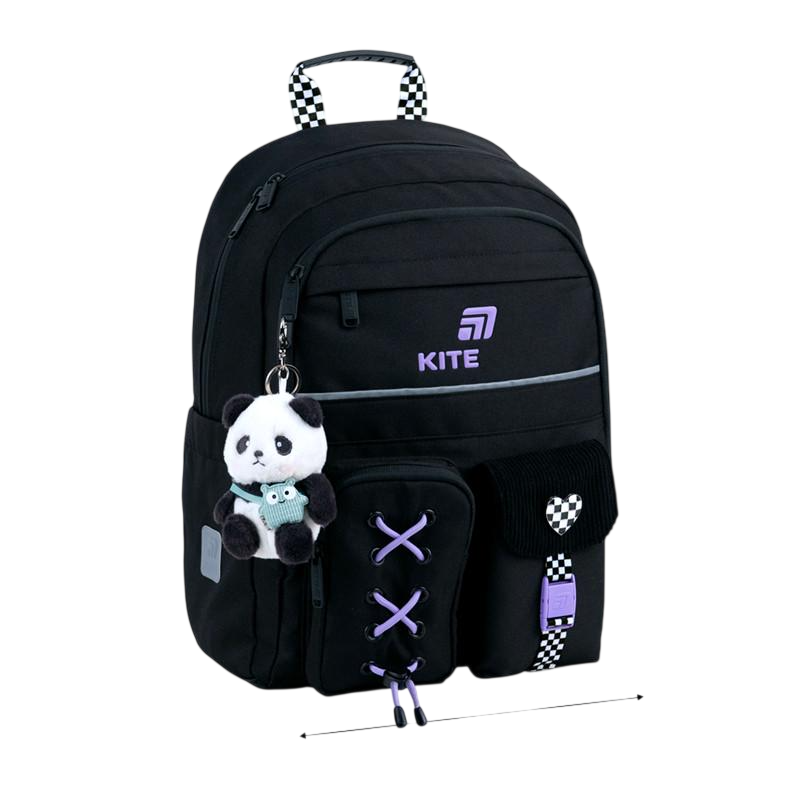Рюкзак шкільний KITE Education Panda Love спинка 39,5 см (K26-584M-2)
