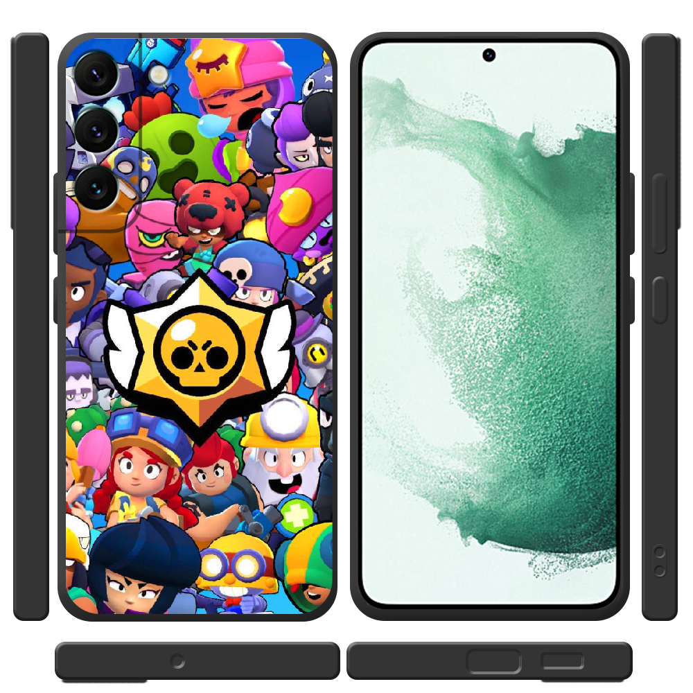 Чохол BoxFace Samsung Galaxy S22 (S901) Brawl Stars Чорний силікон (44180-up2389-44380) - фото 2