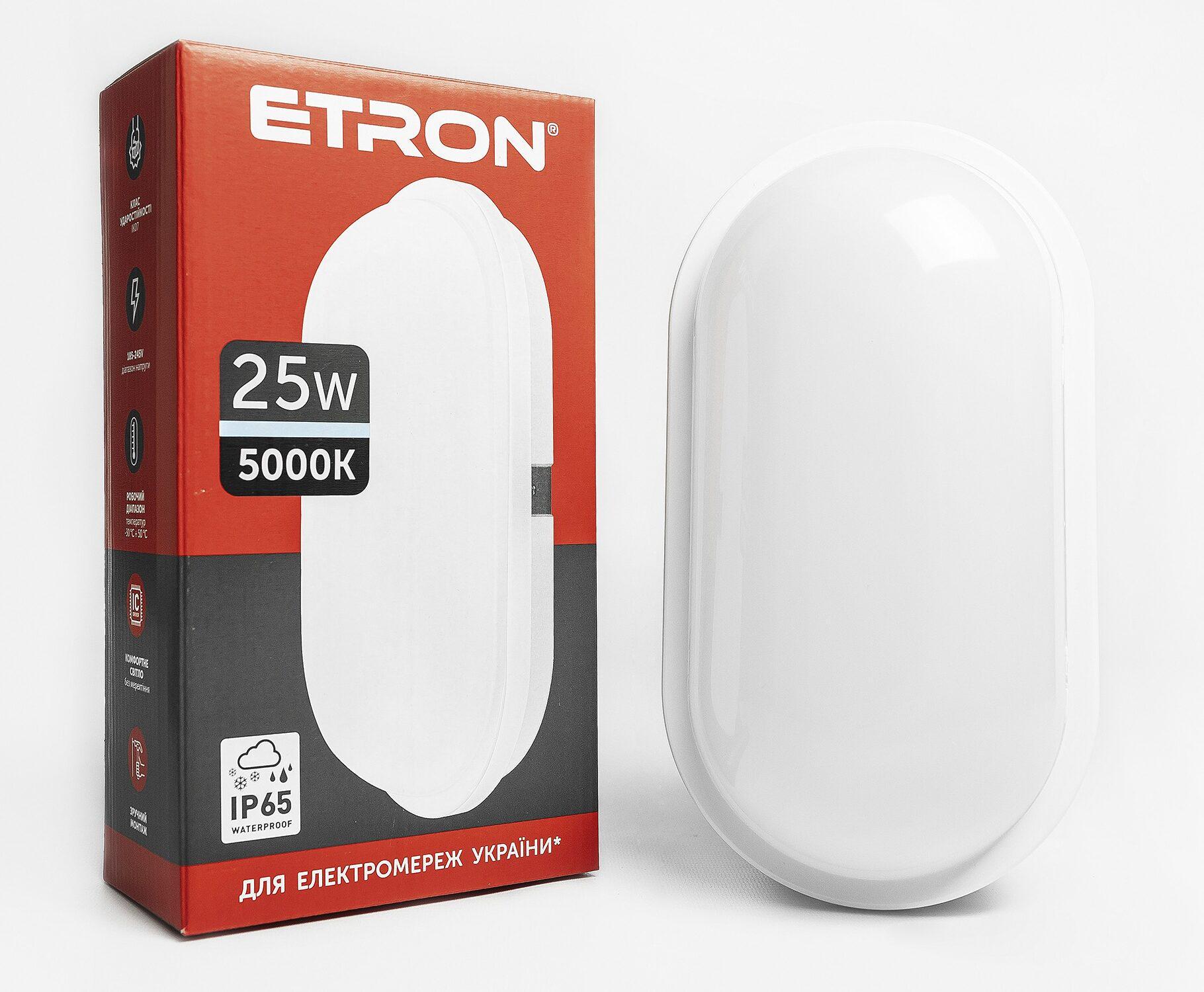 LED-светильник ETRON Communal 1-ESP-509-E Ellipse 25W 5000К (27568329)