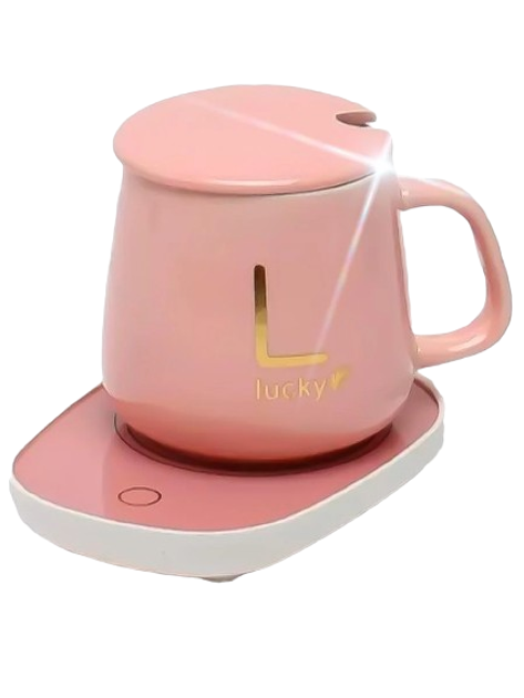 Электрочашка керамическая с подогревом в подарочной коробке Розовый (MX-00008956Q) - фото 2 Электрочашка керамическая с подогревом в подарочной коробке Розовый (MX-00008956Q) - фото 2