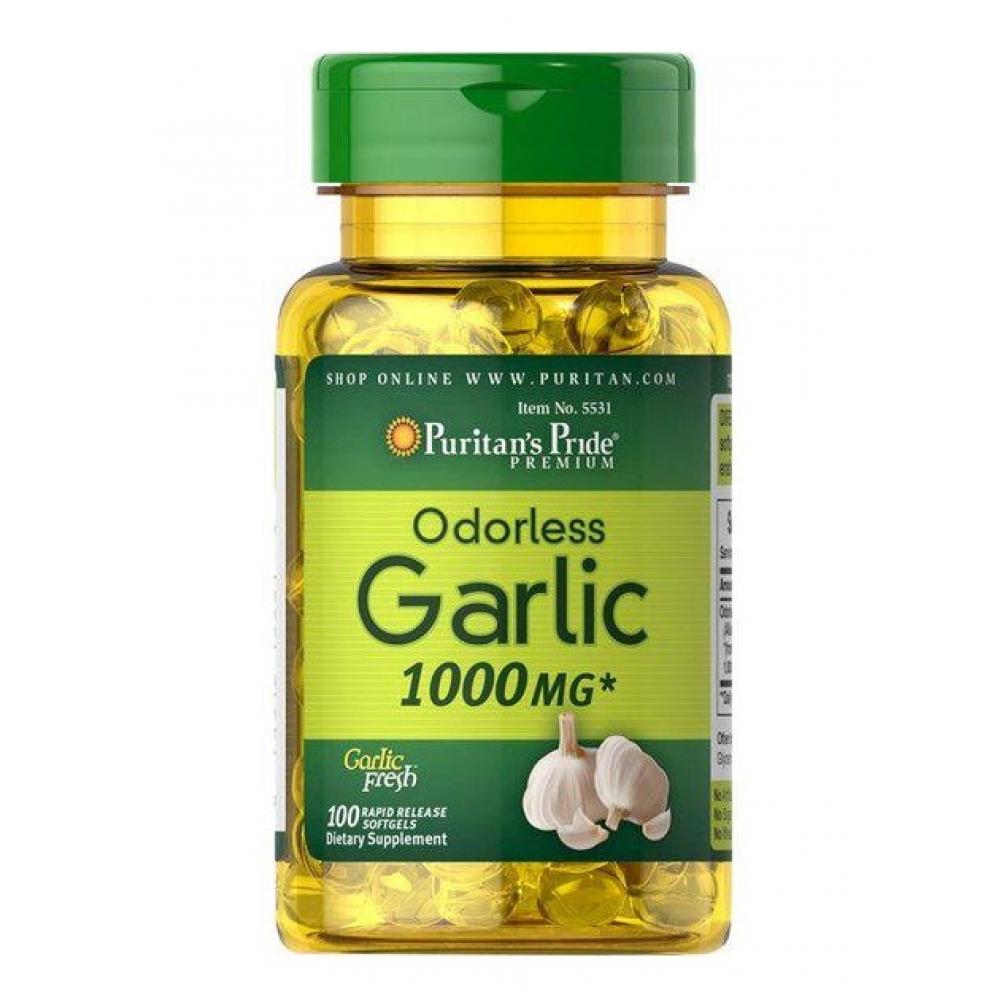 Натуральная добавка Odorless Garlic 1000 mg 100 Softgels (100-60-7722247-20)