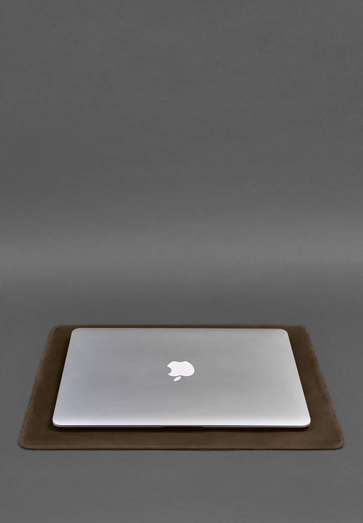 Набор для рабочего стола из натуральной кожи 1.0 Crazy Horse Темно-коричневый (A-027510) - фото 4