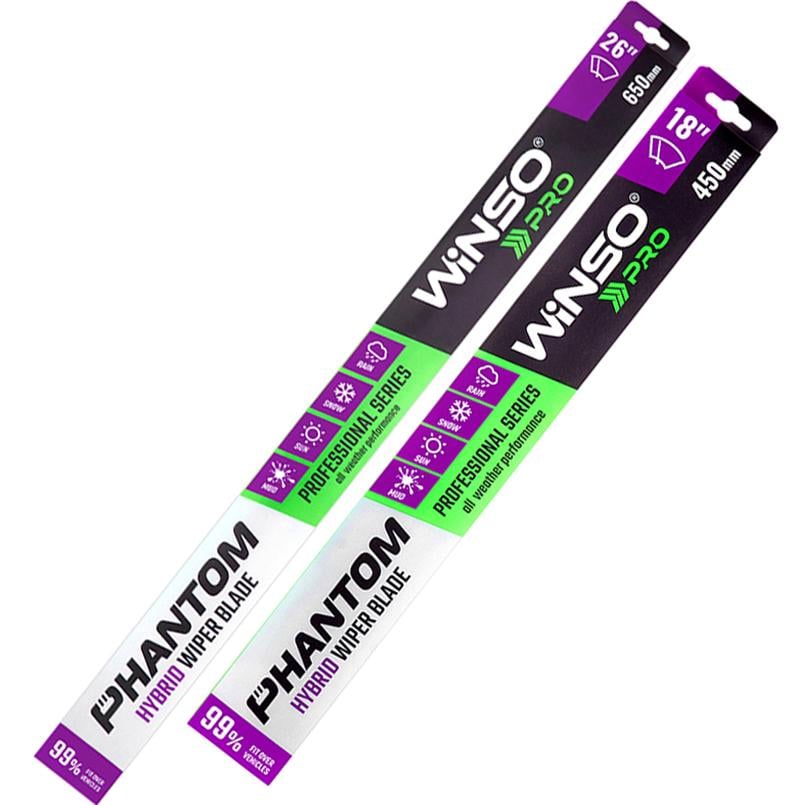 Комплект щеток стеклоочистителей гибридных Winso Pro Phantom для Mitsubishi Outlander 2013-2021