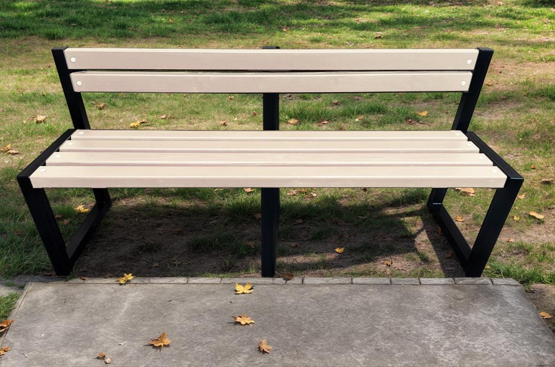 Скамейка садовая ТОБІ ШО Лофт Бенч со спинкой без подлокотников 2,6 м Слоновая кость (25589235) - фото 3 Скамейка садовая ТОБІ ШО Лофт Бенч со спинкой без подлокотников 2,6 м Слоновая кость (25589235) - фото 3
