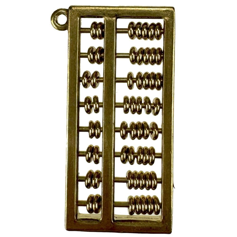 Кулон Счеты абакус кости подвижны 4,5х2,5 см (C5841)