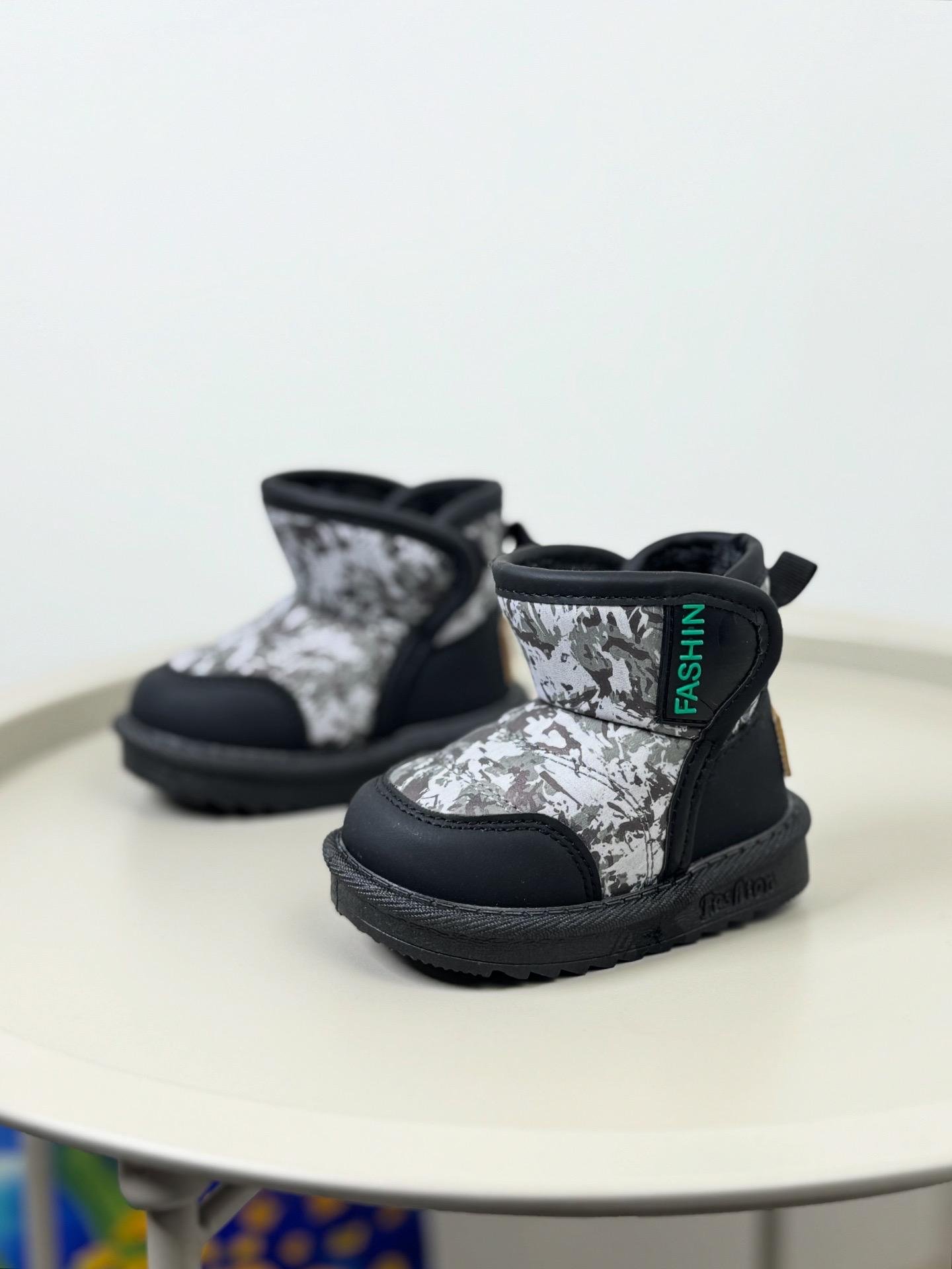 Ботинки детские зимние 1648 р. 15 Черный (30307478)